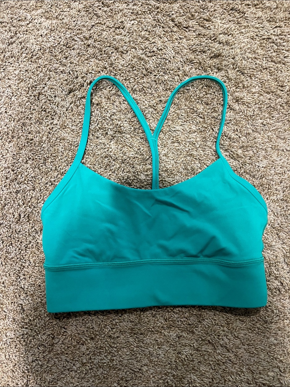 lululemon athletica Green Strappy Sports Bra